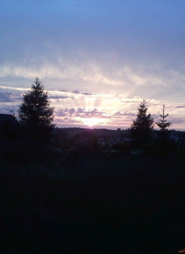 zachód słońca  Garcz